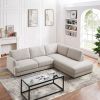 Glander Grey Sectional Sofa Left Facing