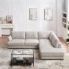 Glander Grey Sectional Sofa Left Facing