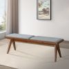 Keira Bench (Grey Fabric)