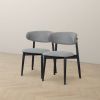 Korbin Grey Fabric Dining Chair (Set of 2)