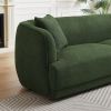 Larisa Green Mid Century Modern Linen Sofa