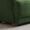 Larisa Green Mid Century Modern Linen Sofa
