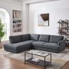 Glander Cream Sectional Sofa Right Facing