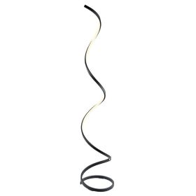 Modern LED Spiral Floor Lamp // Matte Black