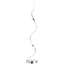 Modern Spiral LED 61" Chrome Floor Lamp