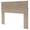 Queen size Farmhouse Headboard in Rustic Natural Wood Finish