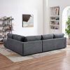 Glander Cream Sectional Sofa Right Facing