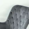 Hannah Mid Century Modern Rocking Chair In Dark Grey