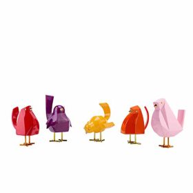 Set of Five Bird Sculptures