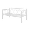 Twin size Modern Classic White Metal Daybed Frame