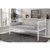 Twin size Modern Classic White Metal Daybed Frame