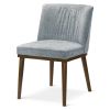 Dublın Mid-Century Modern Upholstered  Grey Fabric Dining Chair (Set of 2)