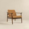 Brandon  Antique Tan Leather Lounge Chair