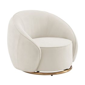 Ivory Swing Luxury Swivel Accent Chair