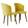 Parsons Dining Chair Set of 2 - Gold Velvet