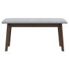 Carlos Fabric Upholstered Solid Wood Bench 36"