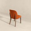 Kaitlyn  Burnt Orange Velvet Dining Chair (Set Of 2)