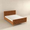 Bailey Cognac Velvet King Bed