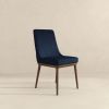 Kate  Dark Blue Fabric Dining Chair (Set Of 2)