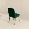 Laura  Green Velvet Solid Wood Dining Chair (Set Of 2)
