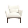 Brayden Mid Century Modern Beige Boucle Armchair