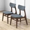 Eula  Dark Grey Dining Chair (Set Of 2)