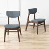 Eula  Dark Grey Dining Chair (Set Of 2)