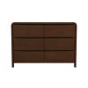 Lionel Mid Century Modern Solid Wood 6-Drawer Dresser
