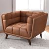 Addison Lounge Chair (Cognac Leather)