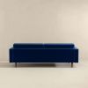 Casey Mid Century Modern Blue Velvet Sofa