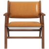 Hendrix Antique Tan Leather Arm Chair