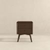 Caroline Walnut Night Stand 2-Drawer