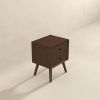 Caroline Walnut Night Stand 2-Drawer