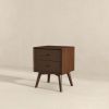 Caroline Walnut Night Stand 2-Drawer