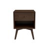 Caroline Mid Century Modern Style Night Stand 1-Drawer