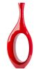 Trombone Red Vases, Set of Two