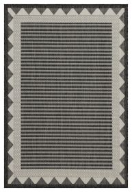 Sunshine GC_HAR2014 Anthracite 5 ft. 3 in. x 7 ft. 3 in. Indoor/Outdoor Area Rug