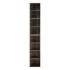 8-Tier Media Tower Rack, CD DVD Slim Storage Cabinet with Adjustable Shelves, Tall Narrow Bookcase Display Bookshelf for Home Office,Multi-functional