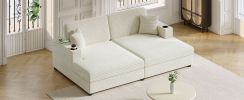 Oversized Loveseat Chaise Lounge Sofa
