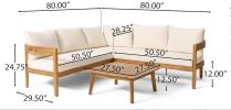 BROOKLYN Teak  SOFA SET-