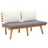 9 Piece Patio Lounge Set Solid Acacia Wood