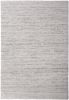 Ivory/ Charcoal Stripe Area Rug 5x8