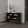 Black Console Table with Two Doors
