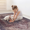 Area Rugs 4x6, Washable Rug, Low-Pile, Non-Slip, Non-Shedding, Foldable, Kid & Pet Friendly - Area Rugs for living room, bedroom, kitchen, dining room