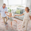 Naar 4x6 Area Rug, Washable Rug, Low-Pile, Non-Slip, Non-Shedding, Foldable, Kid & Pet Friendly - Area Rugs for living room, bedroom, kitchen, dining