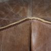 Brancaster Retro Brown Top Grain Leather& Aluminum Living Room Set
