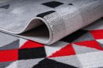 Jersey Area Rugs, Carpets For Livingroom, 7x10 Area Rugs ,3985 Grey-Red