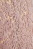 Luxury Machine Washable Dust Pink Abstract Gold-Gilded Chinchilla Faux Fur Area Rug