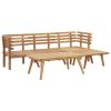 5 Piece Solid Acacia Wood  Patio Lounge Set