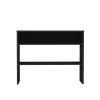 Black Console Table with Open Storage